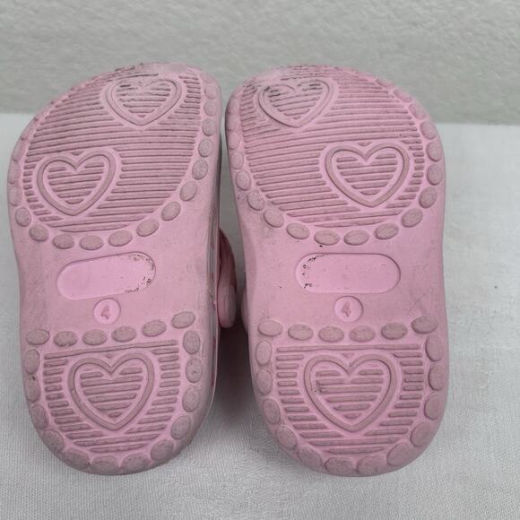Stepping Stones Butterflies and hearts child sz 4 slip on with backstrap shoes - Picture 6 of 8